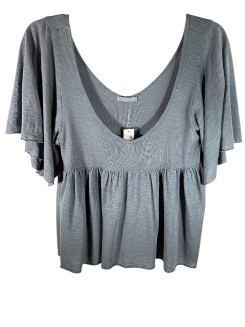 🔴 $5 $10 $15 SALE 🔴 NWT! LA Made Butterfly Sleeve Top in Slate